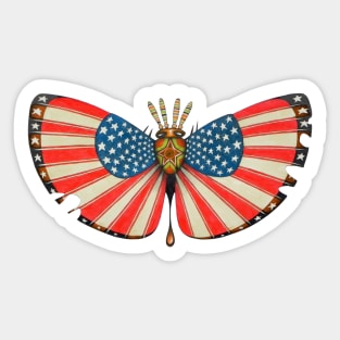 patriot moth Sticker